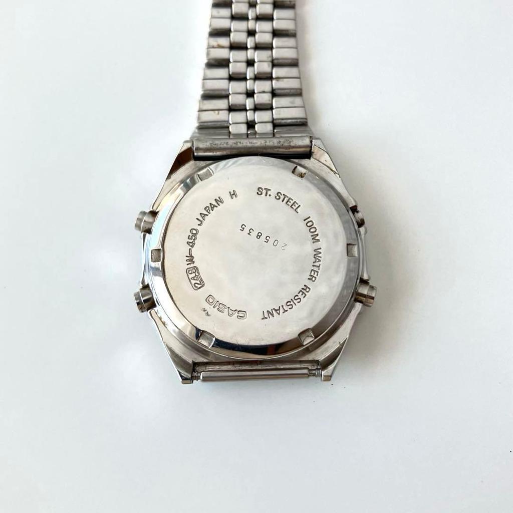Б/у CASIO W-450 80-х CASIO Marlin Blue Vint