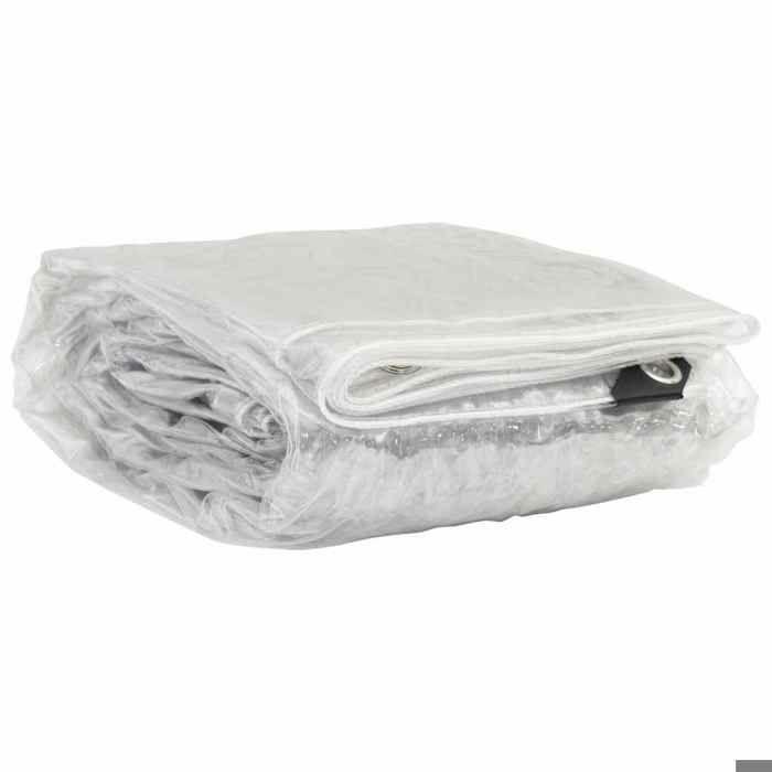Maison Exclusive - Bâche transparente avec œillets 3x6 m PVC