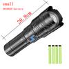 High Power Self Defense Flashlight Aluminum Camping Rechargeable Lamp Electric Teaser Ultra Powerful Defense 18650 LED USB Light