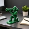 3D-печатный держатель для ручек в виде человека, коленопреклоненный солдат, Жнец, ниндзя, рыцарь, воин, Статуя Свободы, подставка для карандашей, украшение для дома и офиса
