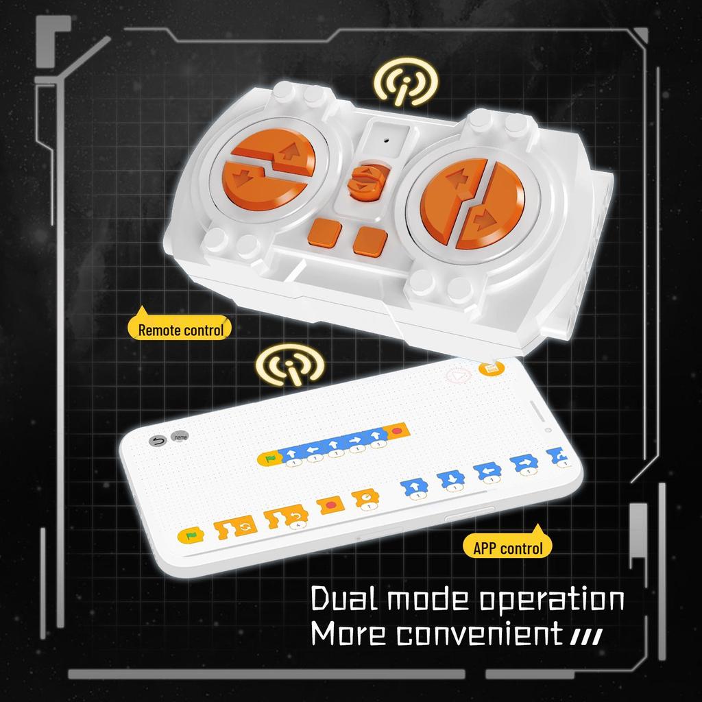 Kaiyu Kids' Remote Control Robot Car Toy - Compatible with Lego, Programmable, with Electric Assembly Building Blocks