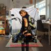 French legendary rock singer and actor Johnny Hallyday blanket soft home furnishing nap decoration four seasons warm Sherpa blanket U22