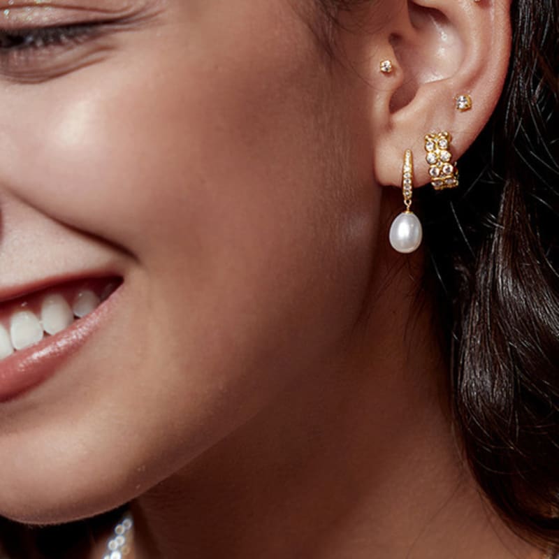 ANIA HAIE Pave Climber 925 Silver Stud Earrings E058-09G