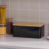 Metal Bread Bin, Storage Container, Airtight Farmhouse Box for Cookies Home Countertop