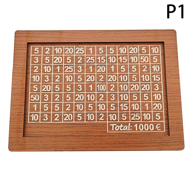 Декоративная копилка из натурального дерева со счетчиком, копилка ручной работы для творческих детей, цель по экономии денег 10000 евро