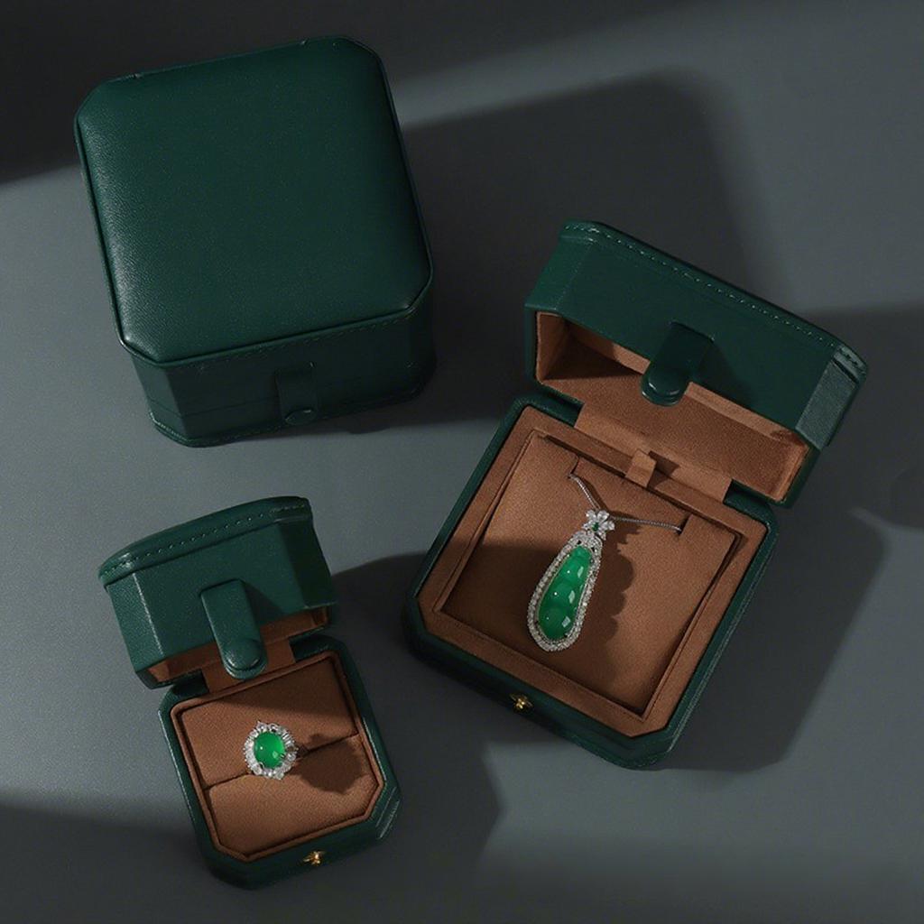 Wonderful Pack High-Grade Leather Hand-sewn Square Luxury Jewelry Packaging Box for Rings Necklaces Bracelets Watches Storage