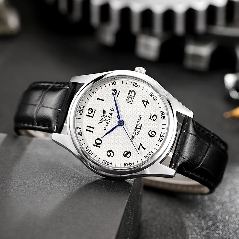 Повседневные модные мужские часы на кожаном ремешке Montre de luxe homme Новые лучшие товары Дропшиппинг мужские часы Relogio