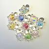 10Pcs Glow-In-The-Dark Transparent Sequin Resin Turtles Brightly Colored Mini Decorations Desktop Ornaments Trendy Toy Decor