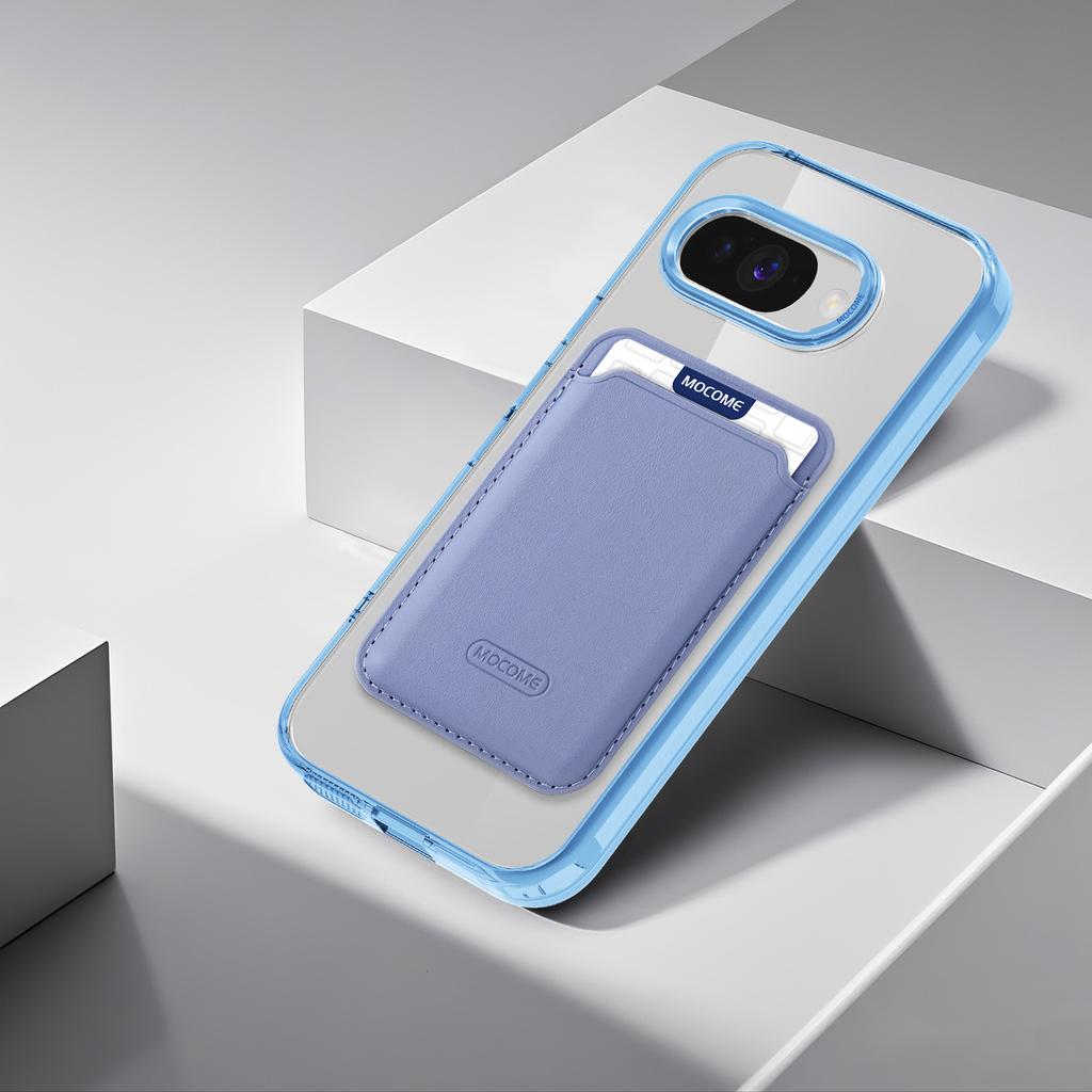 For Google Pixel 9a Magnetic Case TPU + PC Phone Cover with Card Bag