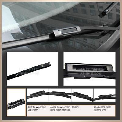 Дворники LUTEHIL для Renault Captur Kaptur 2013-2016 2014 2015 Передние и задние щетки стеклоочистителя Лобовое стекло Окно 24"+16"+11"