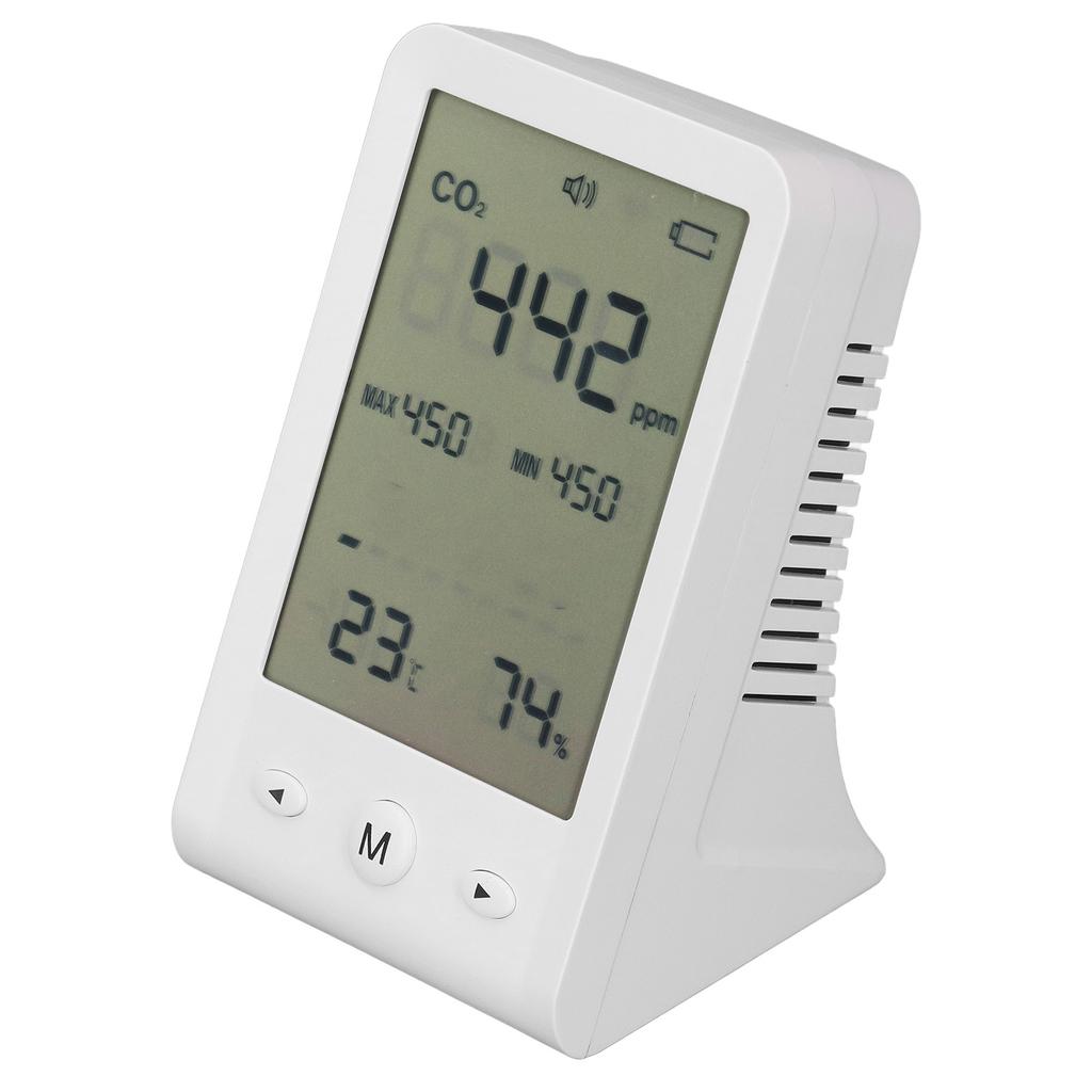 Монитор CO2, термометр, гигрометр, высокоточный настольный детектор CO2, измеритель качества воздуха в помещении с