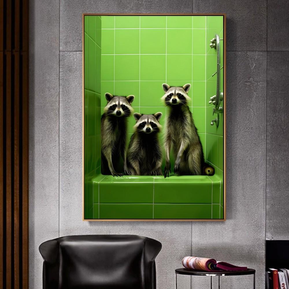 Шимпанзе, кошка, собака, жираф, животное, идущее в туалет. Плакат для домашнего интерьера, украшения. Высококачественная бумага. Плакат для настенного исследования. Домашняя гостиная.