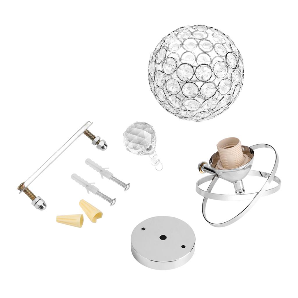 Modern Crystal Wall Lamp Bedside Night Light Bedroom Living Room Hall Lighting