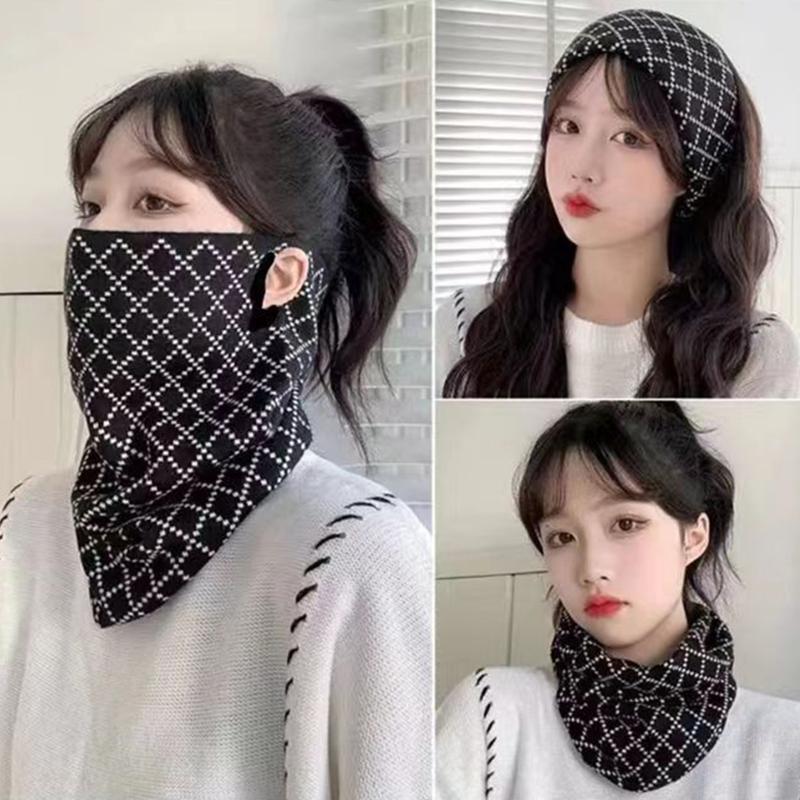 Универсальная зимняя подвесная маска-шарф для ушей, теплая ветрозащитная маска для лица, защита шеи для женщин, спортивный платок для головы