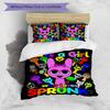 3pcs Sprunki9 pattern bedding set duvet cover set includes duvet cover &pillowcases, perfect all season bedroom decoration & gift