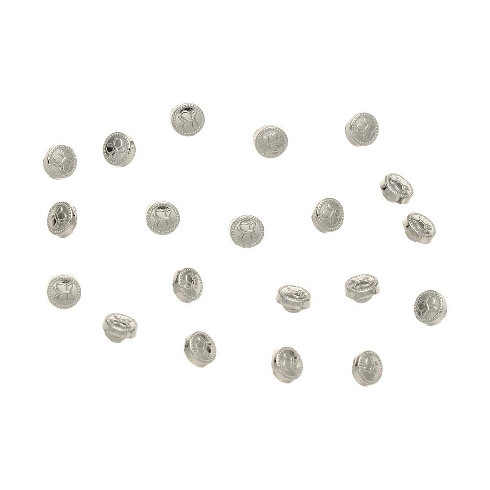 20pcs 5mm Mini Buttons For Doll Clothes Cute Metal Panda Buckle Doll Buttons Sewing DIY Crafts Handmade Dolls Decor Accessories