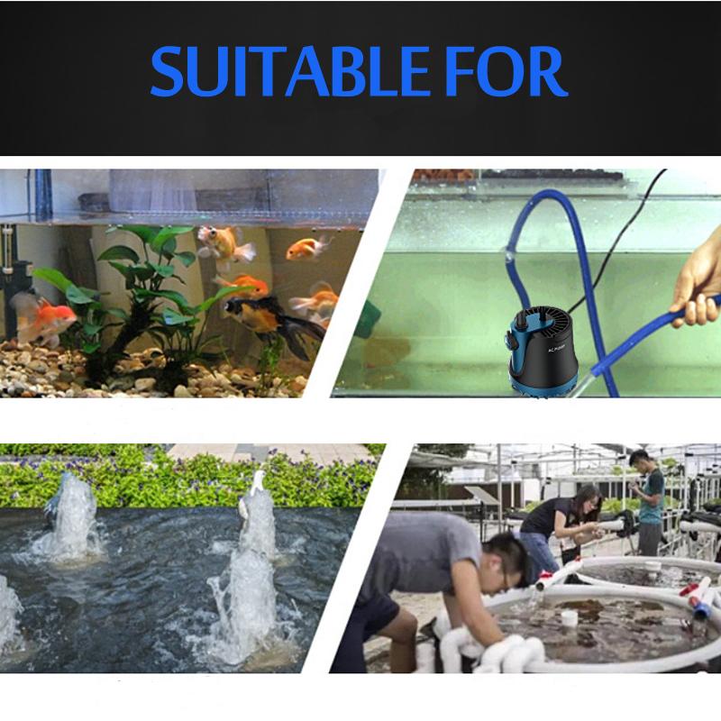 220 В насос домашний погружной водяной насос погружной водопад бесшумный фонтанный насос для аквариума садовый фонтан