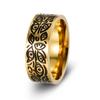 European and American Jewelry Retro Viking Devil's Eye Ring Great Wall Pattern Ring Men's Titanium Steel Ring