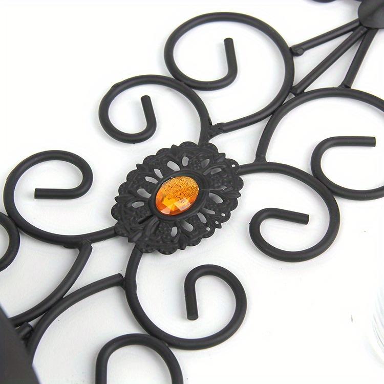 1шт настенные подсвечники ретро инкрустированный бриллиантами подсвечник для гостиной спальни украшения