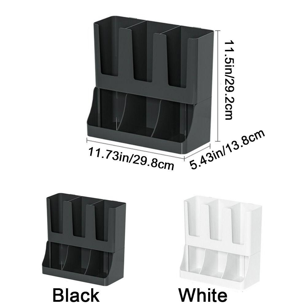 Plastic Disposable Paper Cup Holder Large Capacity Wall Mounted Paper Cup Dispenser Space Saving Paper Cup Storage Rack Hotel