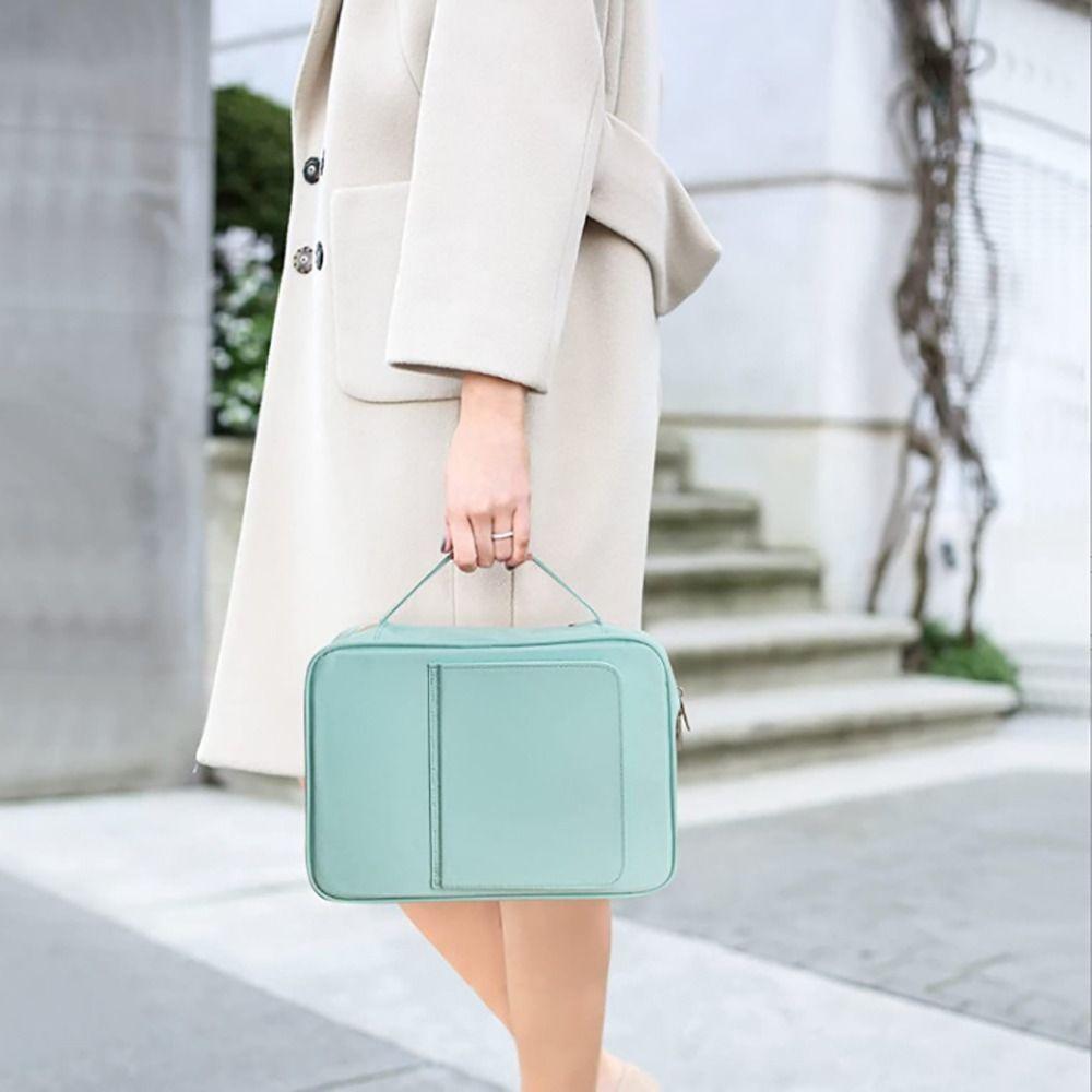 Zippered Pocket Bible Covers Multi-Pockets Church Bag Book Stand Protective Bag 1pcs