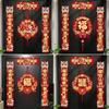 Lucky Horse Year Couplet Red Chinese New Year Decor Door Stickers For Spring Festival Traditional