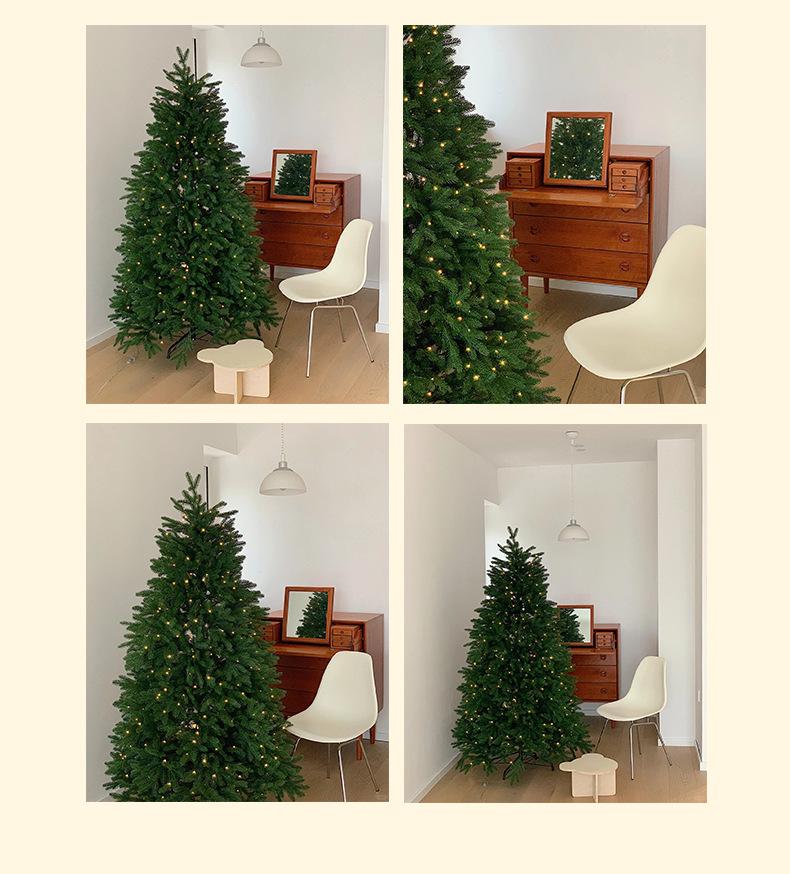 Гирлянда «Звездное небо» с рождественской елкой и темно-зелеными медными огнями