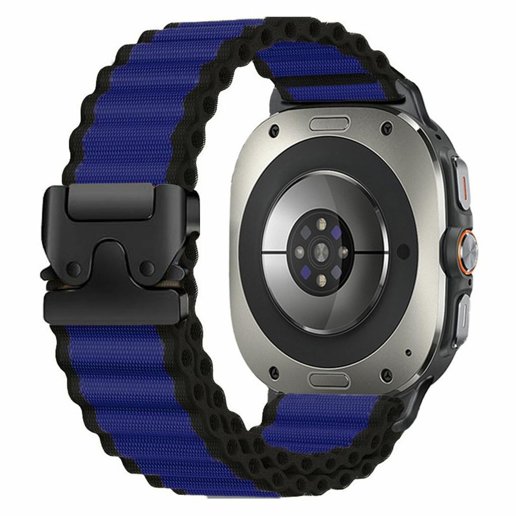 Для Samsung Galaxy Watch Ultra (2025) Ремешок для часов 47 мм / Ultra 47 мм, парашютная пряжка, нейлоновый ремешок на запястье, широкий узор «волна»