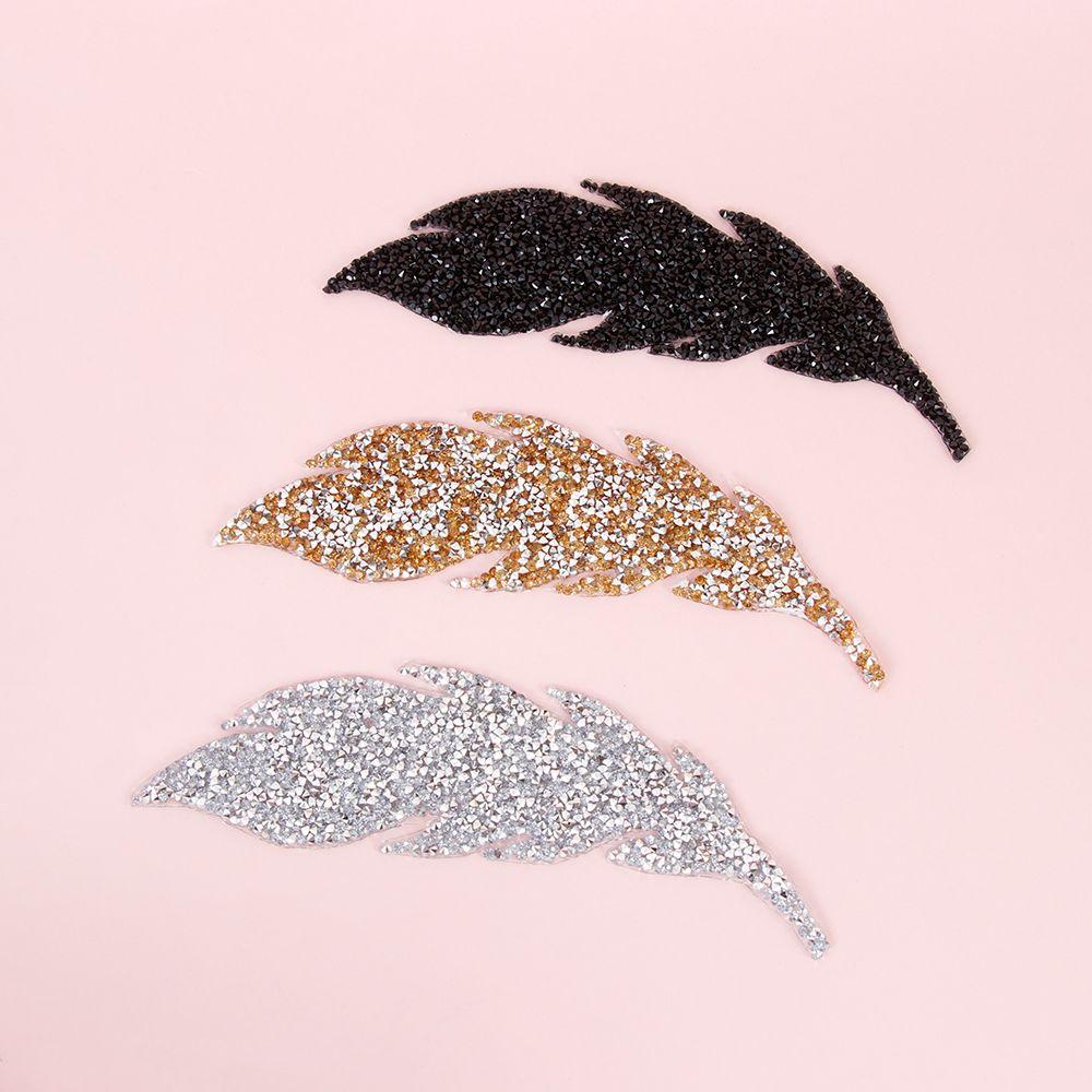 Украшения для одежды Термонаклейки с мотивами Термофиксированные листья Нашивки со стразами Аксессуары для одежды