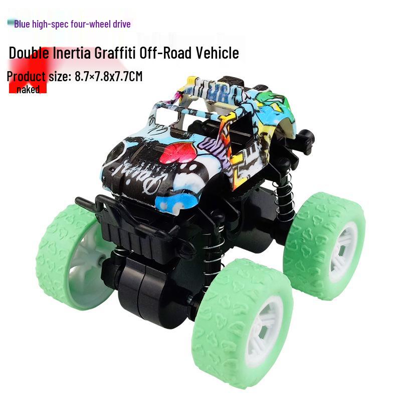 Детская игрушка: Внедорожник-трюкач 4WD с питанием от инерции