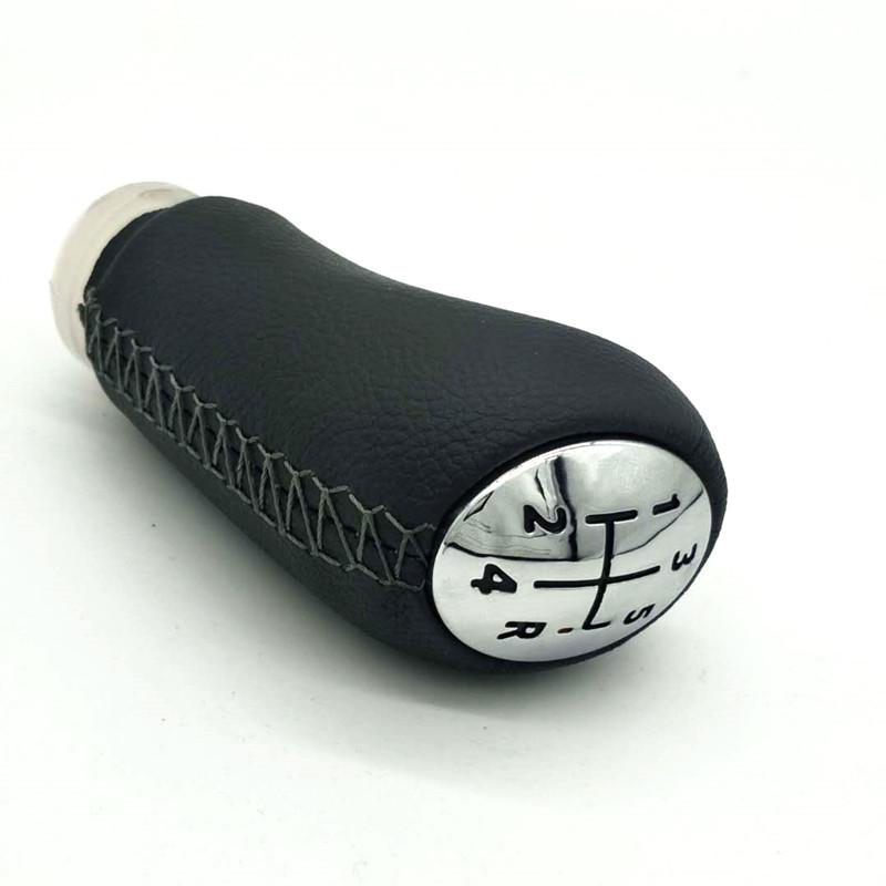 MT 5 Speed Leather/ABS Gear Shift Knob for Renault Megane II MK2 MK3 Scenic 2 Clio 3 III GearShifter Pen HeadBall Accessories