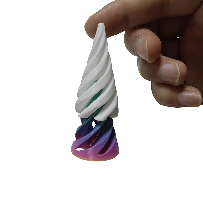 1 шт. спиральная конусная декомпрессионная игрушка 3D-печатная пирамида невозможная проходная скульптура квадратный столб спиральный винт игрушки-фиджет