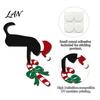 Festive Door Frame Decorations Christmas Wooden Corner Sign, Santa Snowman Cat Cartoon Holiday Home Decor Ornaments Decor, Reusable Wall Decoration