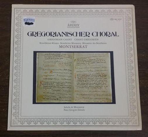 LP Пластинка ГРЕГОРИ ЭСТРАДА, SCHOLA DE MONTSERR - Традиция григорианского пения C MA5050 АРХИВ Япония Оби Классика Б/У