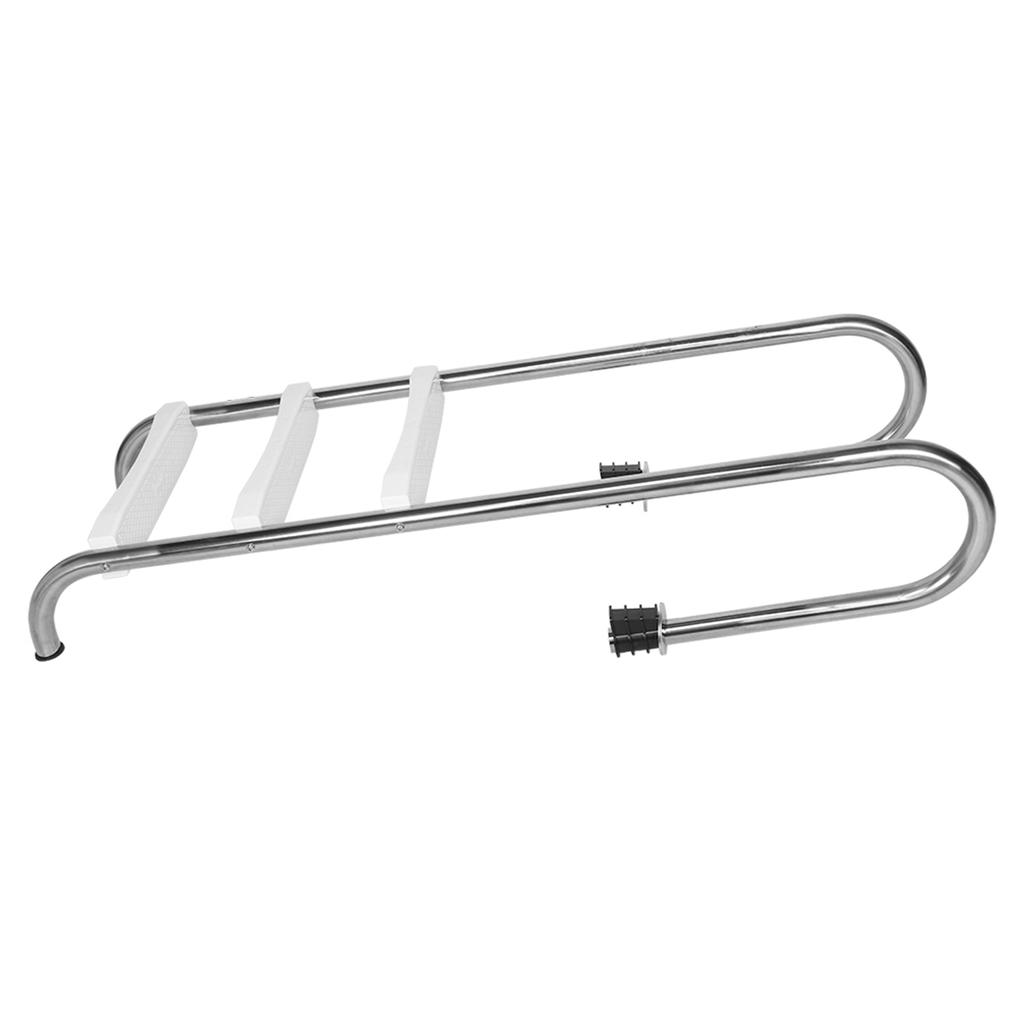 Pool 3Step Ladder Safety NonSlip Stair Pedal Stainless Steel Steps Swimming Bath Equipment
