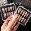 10Pcs Clear Press On Nail Organizer Case For Nail Art Business And Salon Storage False Nail Display Acrylic Box