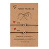 2pcs/Set Adjustable Couple Bracelet Hand Braided Wristband New Promise Bracelet  Anniversary Gift