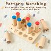 Детские сенсорные игрушки Тактильная доска Игра на сопоставление и сортировку Аудиальное обучение Раннее образование Учебные пособия Деревянная игрушка Монтессори