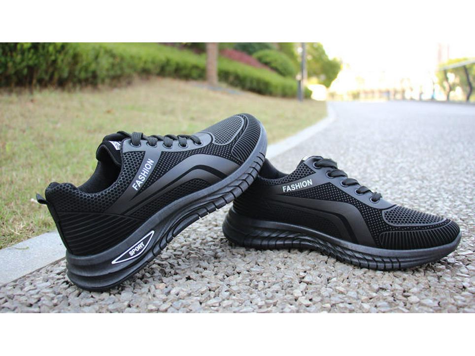 Men's 2025 Breathable Mesh Running Shoes - Trendy Casual Korean Style for Spring/Summer/Autumn
