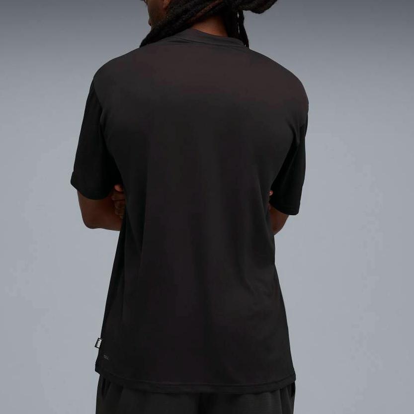 Puma SS25 Логотип Hoopaverse Принт на баскетбольную тематику Свободный крой Футболка с круглым вырезом Мужские топы 632889-01