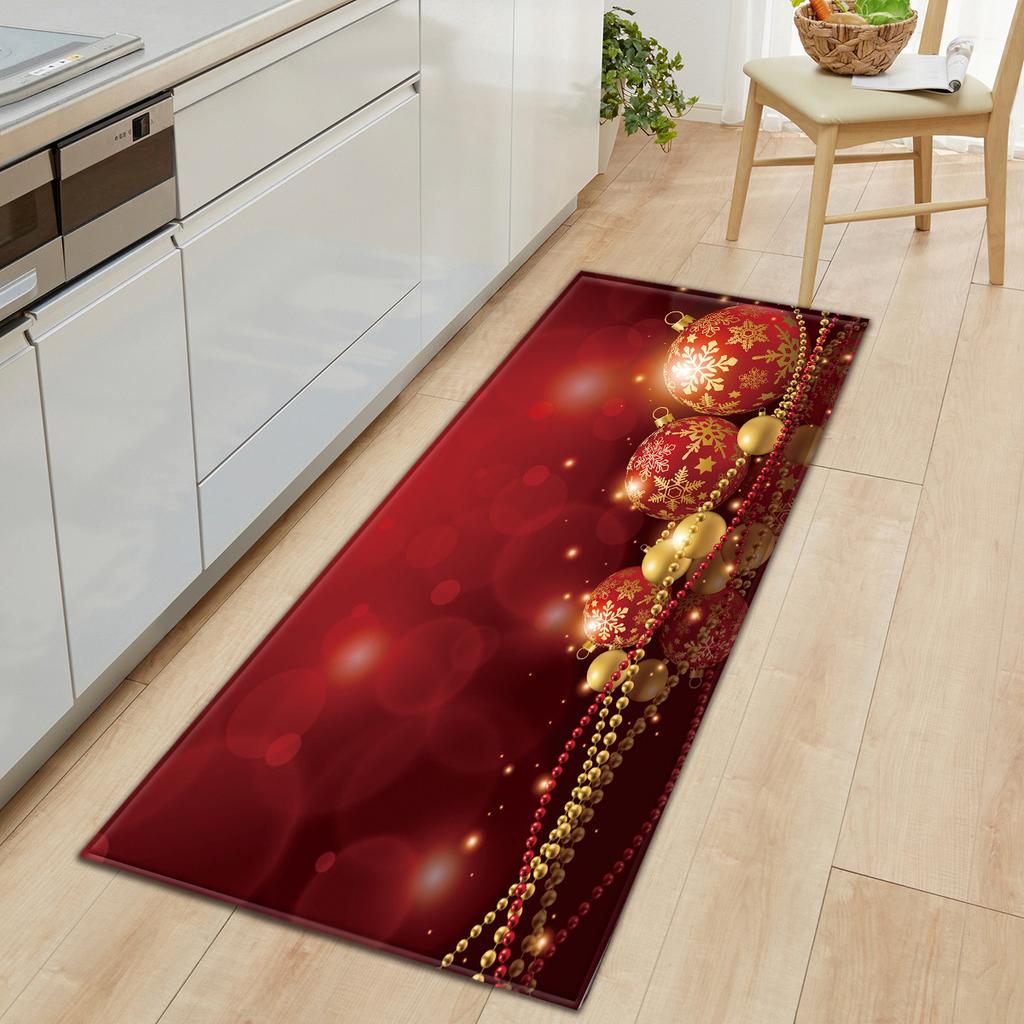 Christmas Kitchen Sand Carpet Doormat Long Floor Mat