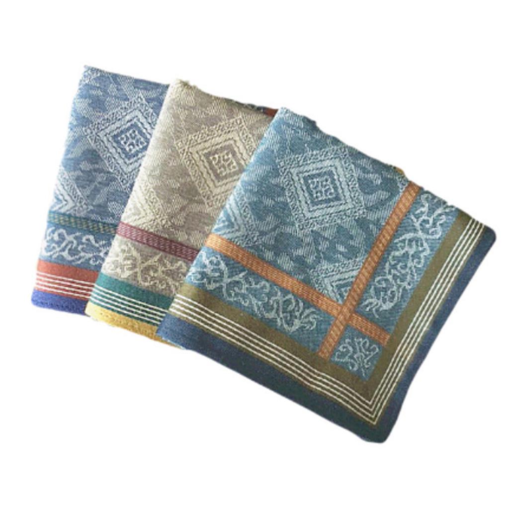 Men's Handkerchief Soft and Breathable Cotton Handkerchiefs Exquisite Pattern Sweat-absorbent