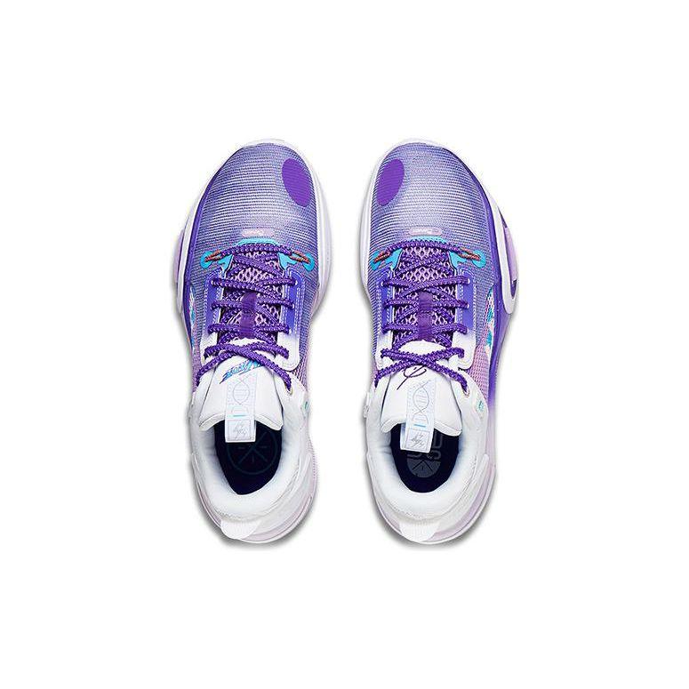 Li-Ning Мужские кроссовки Wade All City 11 Snowberg фиолетовые флуоресцентно-синие фиолетовые ABAT031-3