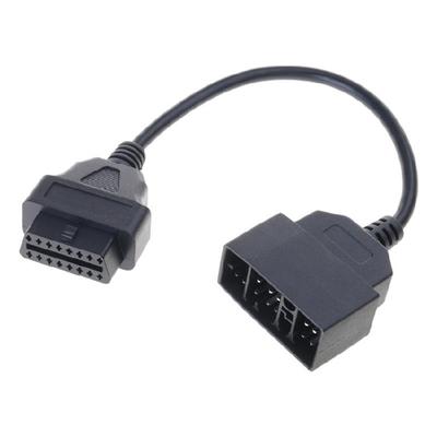 Универсальный OBD2 22-контактный на 16-контактный разъем Прочный OBD-разъем Портативный инструмент для диагностики автомобиля Легко переносить для транспортных средств