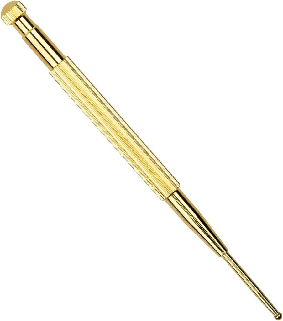 13см Палочка для точечного массажа ушей, закругленная, для миофасциального массажа, легкая и может использоваться на всем теле Палочка, Пружинная, Латунная, Наконечник, Точечный массаж,