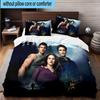 3PCS vampire Saga Romance 3pcs Bedding,Including 3PCS Duvet Cover And 2pcs Pillowcases Perfect for Christmas,Ideal for Bedroom, Dormitory