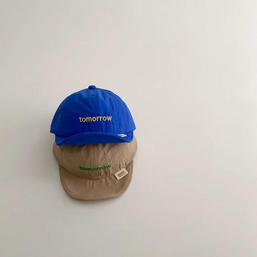 Soft Letter Baseball Cap Summer Children Visors Cap New Baby Peaked Hat Boys Girls