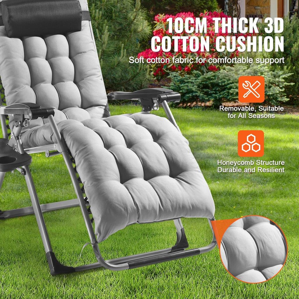 Zero Gravity Chair 26" Zero Gravity Recliner Lounge Chair Indoor & Outdoor