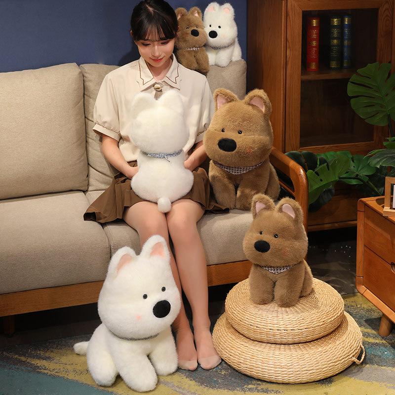 Cute West Highland White Terrier Stuffed Animal Plush Toy for Kids Girls Gift