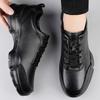 Non-Slip Mens Genuine Leather Sneakers New Arrival Male Casual Shoes Soft Soled Sports Shoes Comfy Men Running Footwear